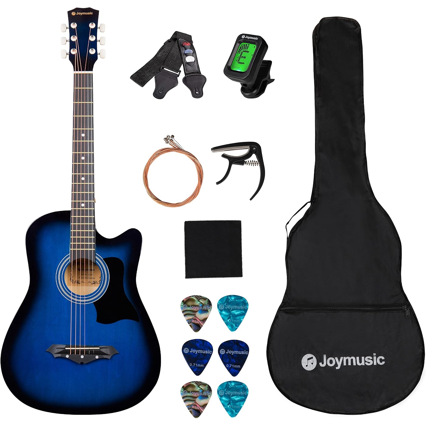 $10/mo - Finance Joymusic 38 inch blueburst beginner acoustic